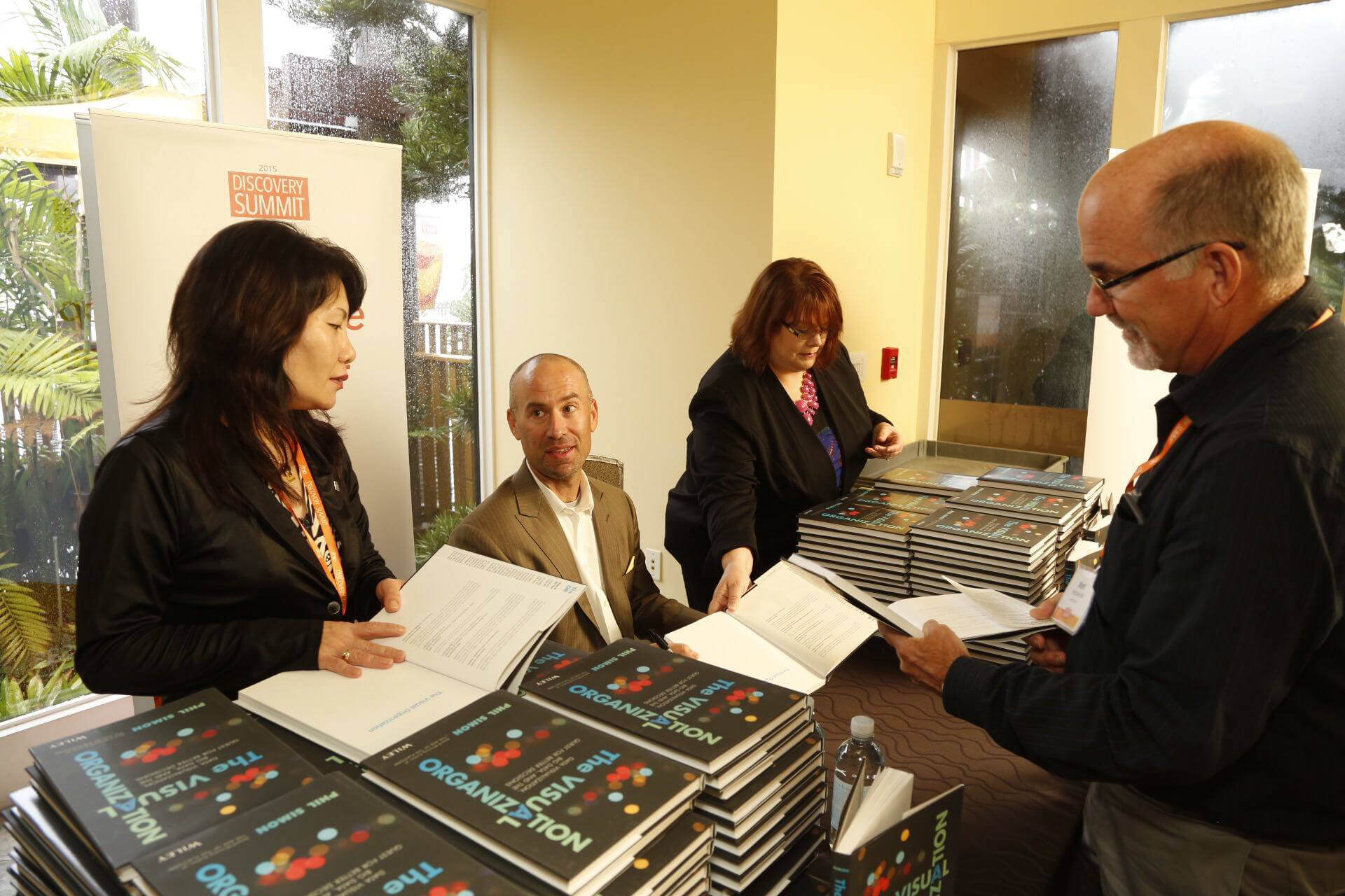 Signing books in San Diego.